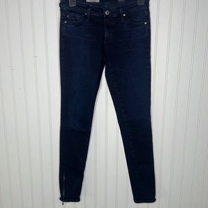 AG Adriano Goldschmied The Zip Up Legging Ankle Jeans Size 25R